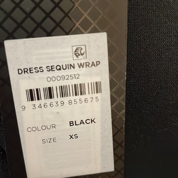 CITY CHIC Sequin Wrap Dress - Black Size 14 NWT - Picture 10 of 13